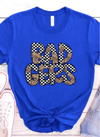 PREORDER BADGERS LEOPARD CHECKERED T-SHIRT