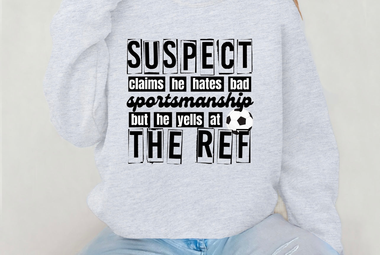 PREORDER SUSPECT CLAIMS *HE* HATES BAD SPORTMANSHIP BUT YELLS AT THE REF- SOCCER