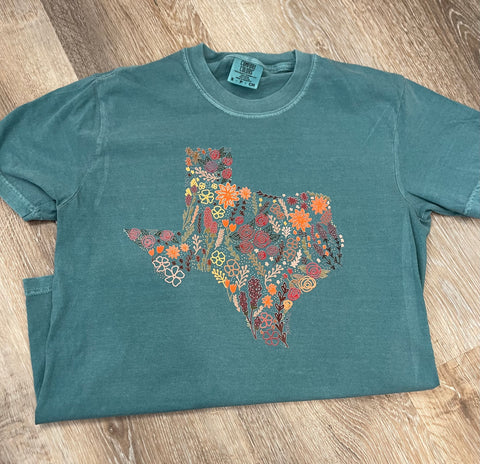 PREORDER FALL FLORAL TEXAS T-SHIRT