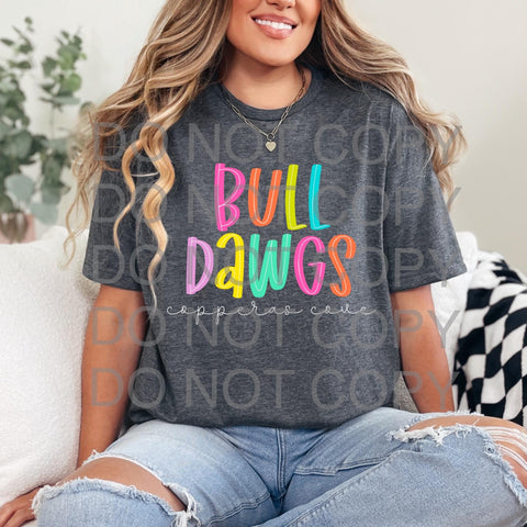 PREORDER COLORFUL BULLDAWGS T-SHIRT