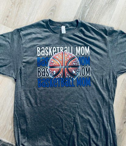 PREORDER BASKETBALL MOM BLING T-SHIRT