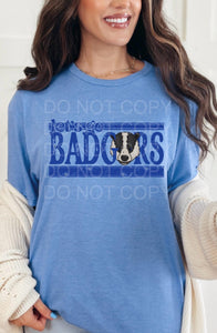 PREORDER LAMPASAS BADGERS BLUE T-SHIRT