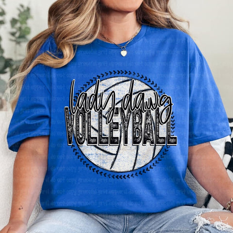 PREORDER LADY DAWGS VOLLEYBALL T-SHIRT (bulldawgs)